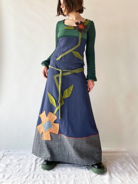 Komplet bluzka + spódnica