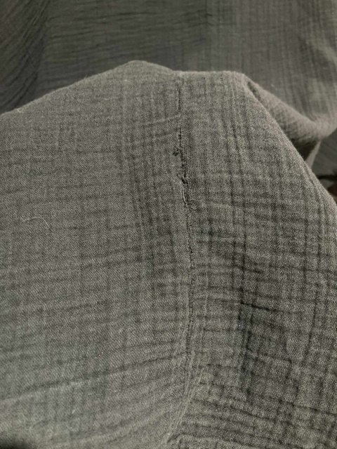 Czarna, muślinowa koszula