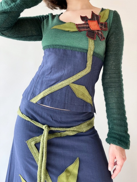 Komplet bluzka + spódnica