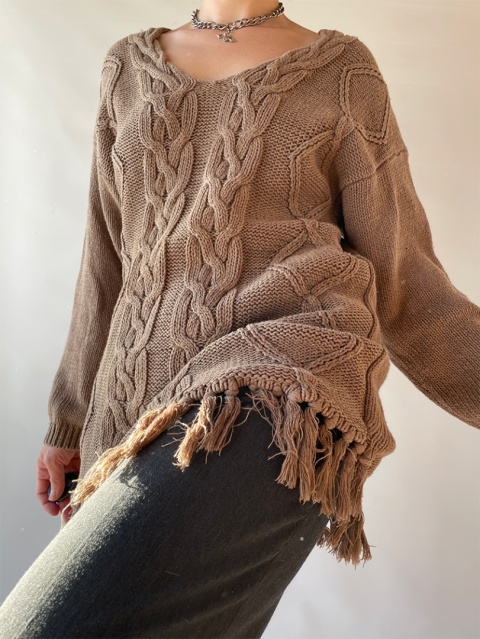 Sweter ramia + bawełna