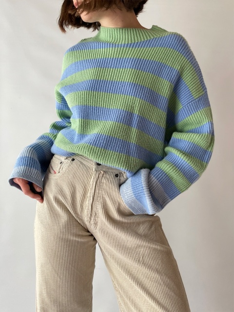 Swetrowa bluza w paski