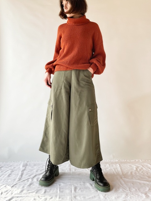 Szerokie spodnie cargo