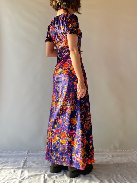 Welurowa sukienka handmade