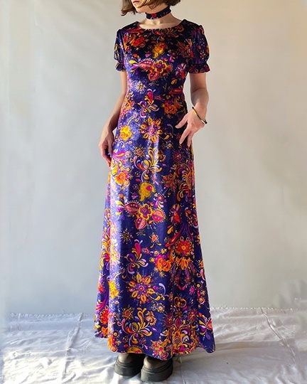 Welurowa sukienka handmade