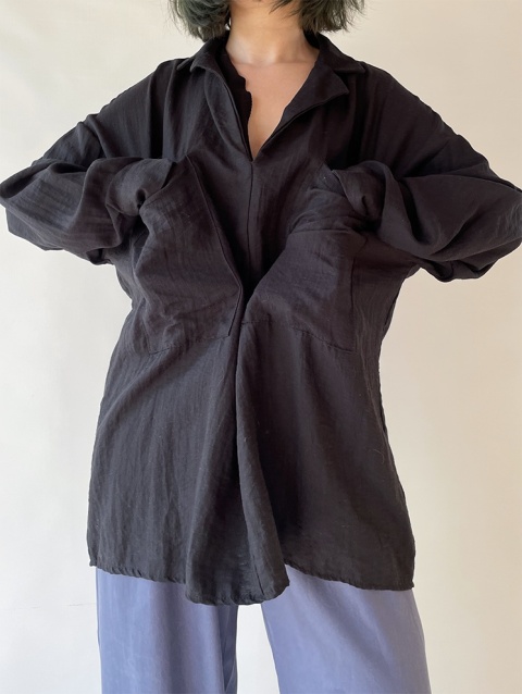 Czarna, luźna bluzka