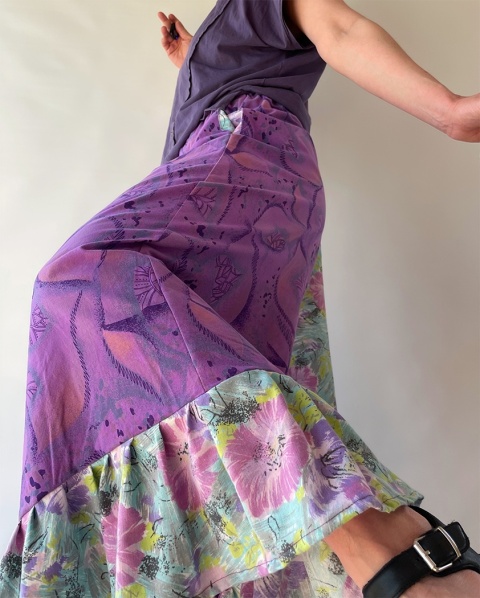 Fioletowe spodnie handmade