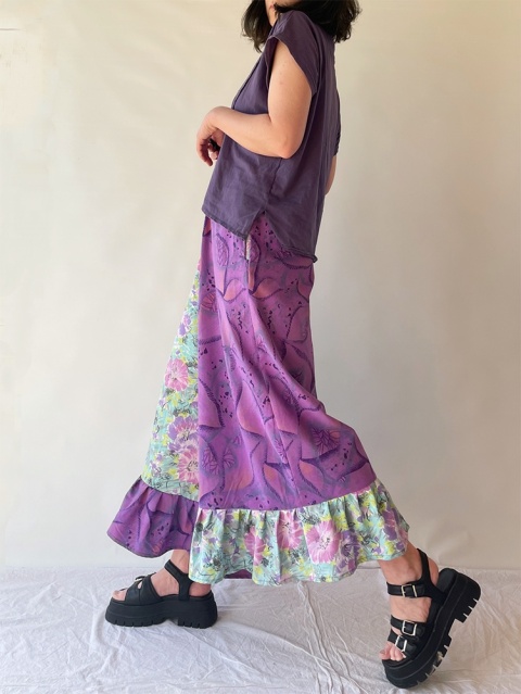 Fioletowe spodnie handmade