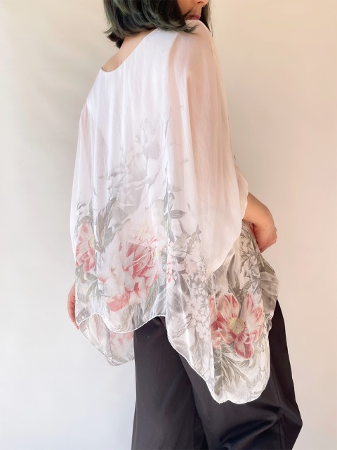 Bluzka mgiełka z jedwabiem