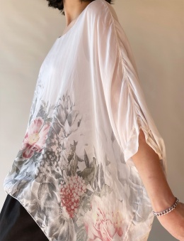 Bluzka mgiełka z jedwabiem