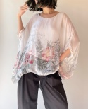 Bluzka mgiełka z jedwabiem
