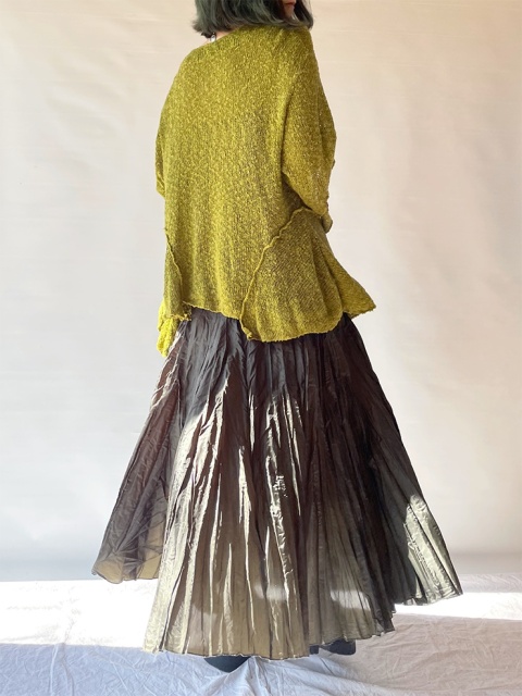 Karbowana spódnica maxi