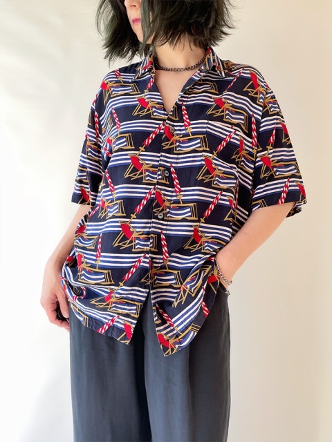 Koszula jedwabna w leżaki