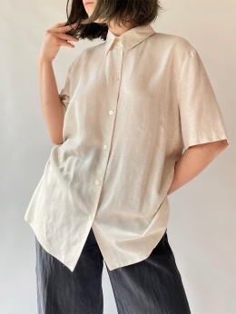 Koszula wiskoza + len