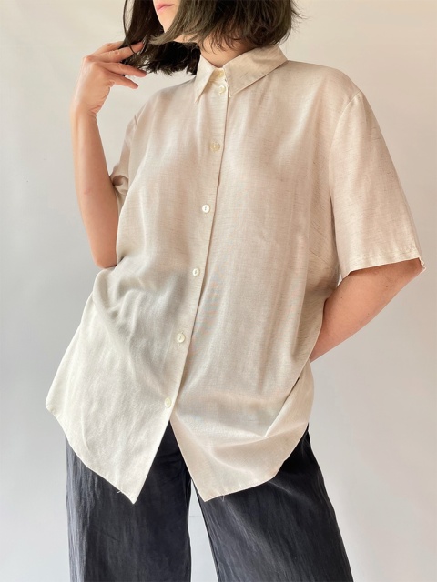 Koszula wiskoza + len