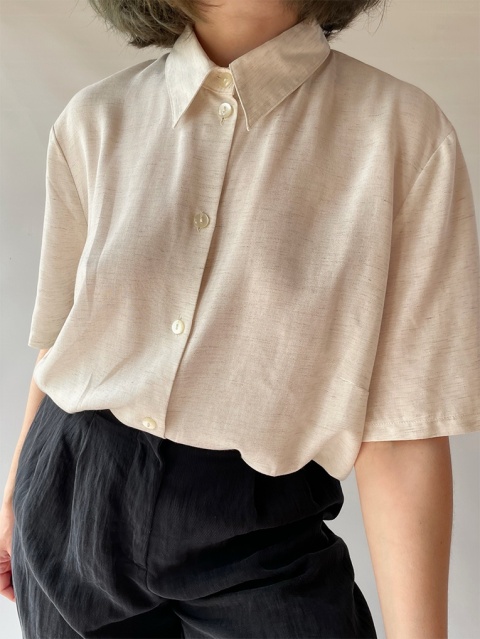 Koszula wiskoza + len