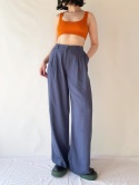 Niebieskie spodnie z szerokimi nogawkami