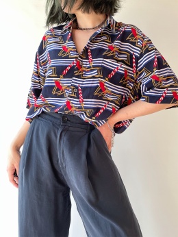 Koszula jedwabna w leżaki