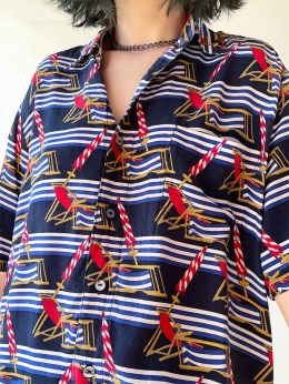 Koszula jedwabna w leżaki