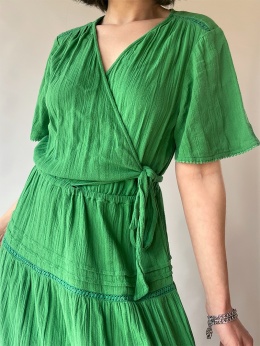 Zielona sukienka maxi