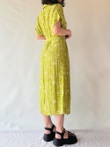 Limonkowa sukienka z wiskozy