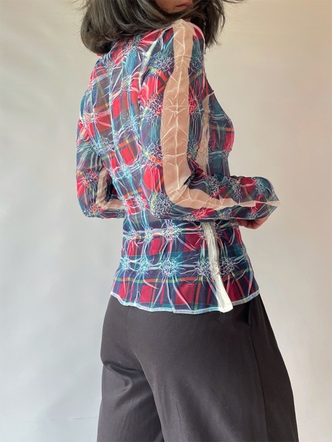 Transparentna koszula-mgiełka