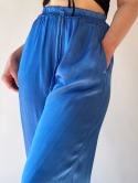 Satynowe spodnie z wiskozy