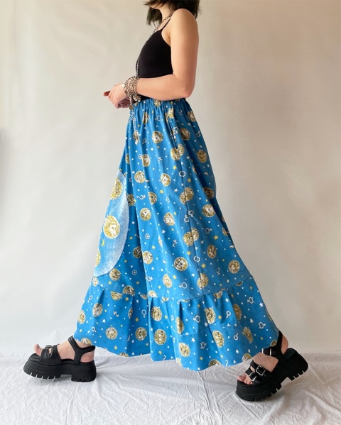 Spodnie z motywami astrologicznymi od co_to_za_szycie