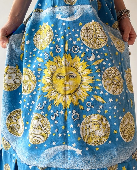 Spodnie z motywami astrologicznymi od co_to_za_szycie