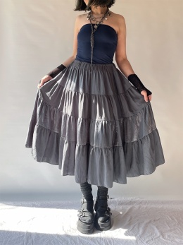 Szaro-zielona spódnica