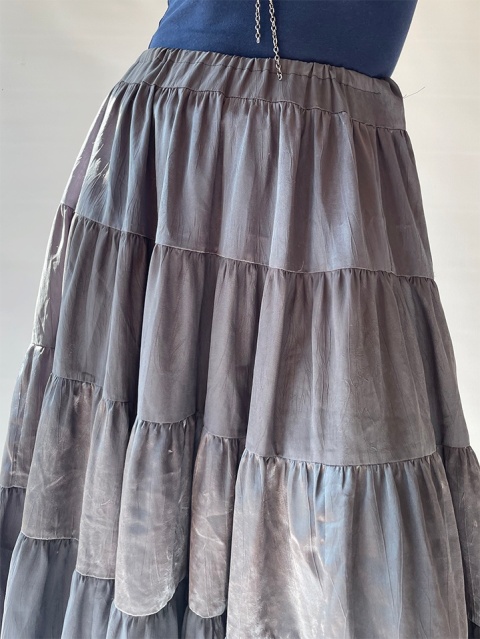 Szaro-zielona spódnica