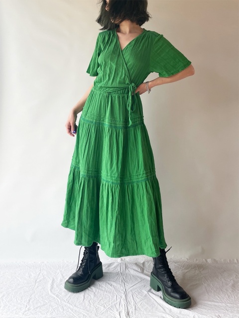 Zielona sukienka maxi