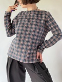 Bawełniana bluza w kratkę