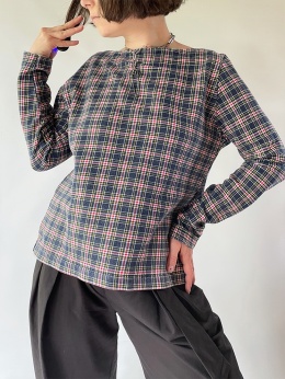 Bawełniana bluza w kratkę
