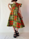 Sukienka z bawełny wax print