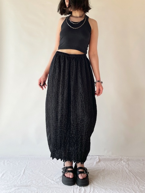 Długa, czarna spódnica