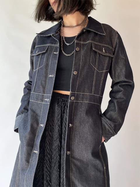 Jeansowy płaszczyk