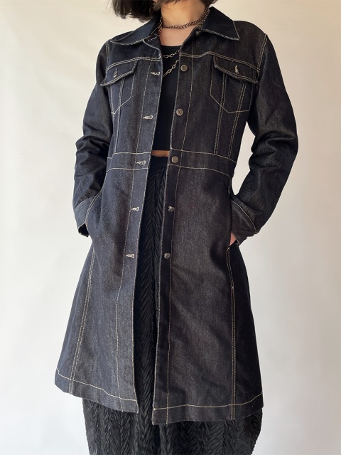 Jeansowy płaszczyk