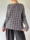 Bawełniana bluza w kratkę