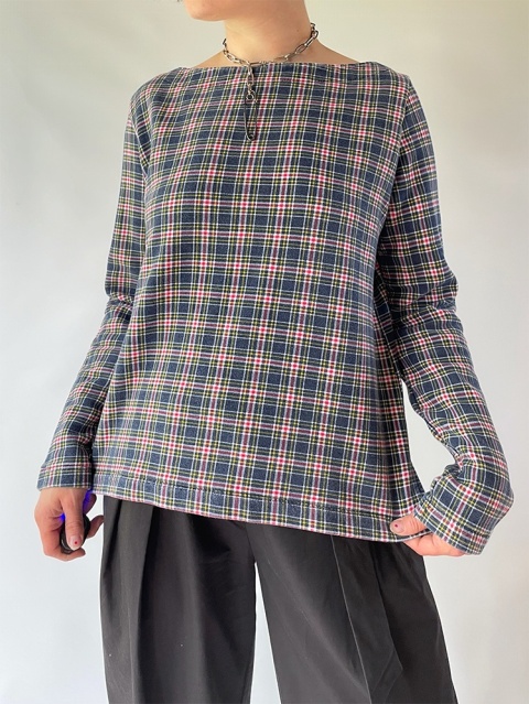 Bawełniana bluza w kratkę