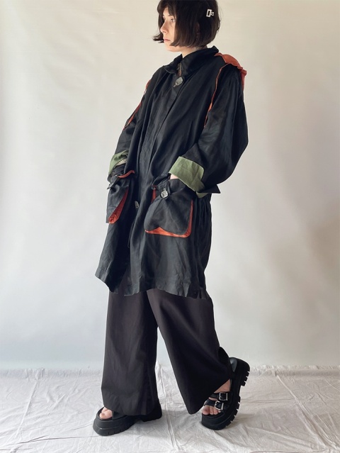 Kurtka oversize z wiskozy