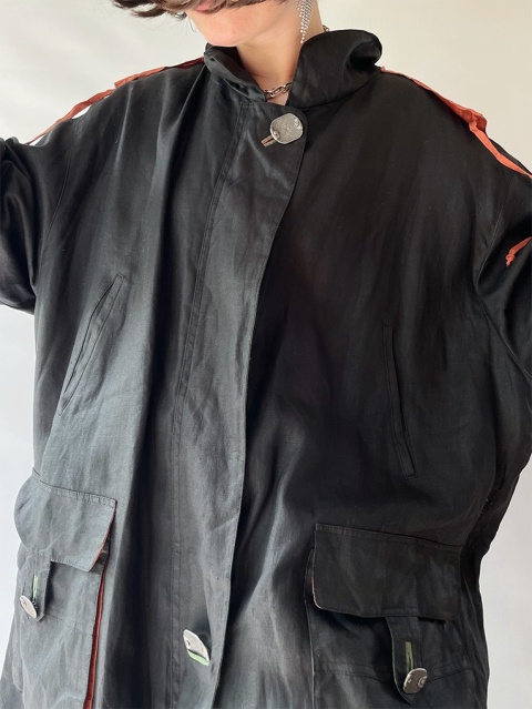 Kurtka oversize z wiskozy