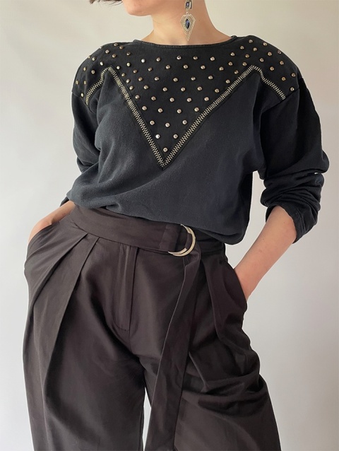Bluza 80s z ćwiekami