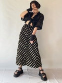 Spódnica maxi z acetatu