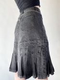 Jeansowa spódnica midi