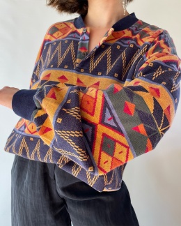 Bawełniany kolorowy sweter