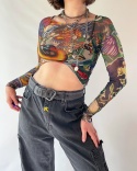 Mesh top ze smokiem