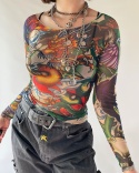 Mesh top ze smokiem