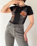 Czarny top y2k