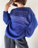 Niebieski sweter handmade