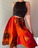 Pomarańczowe szorty handmade